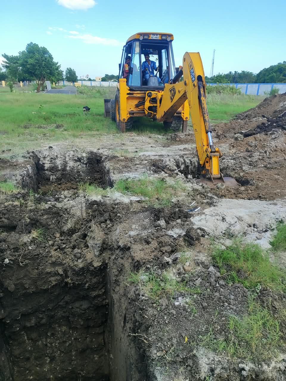 Foundation excavation, Coimbatore