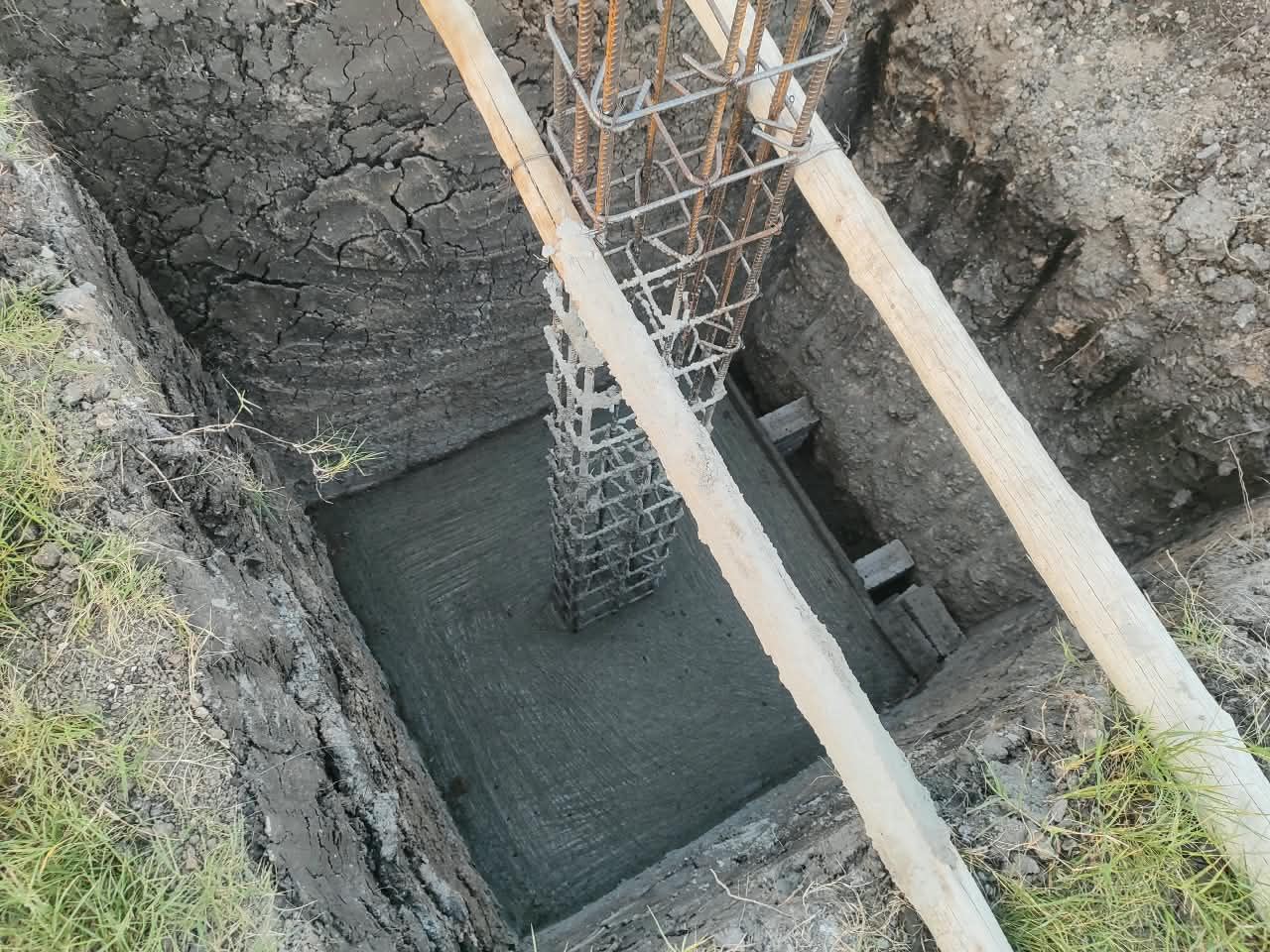 Footing concrete placement, Coimbatore