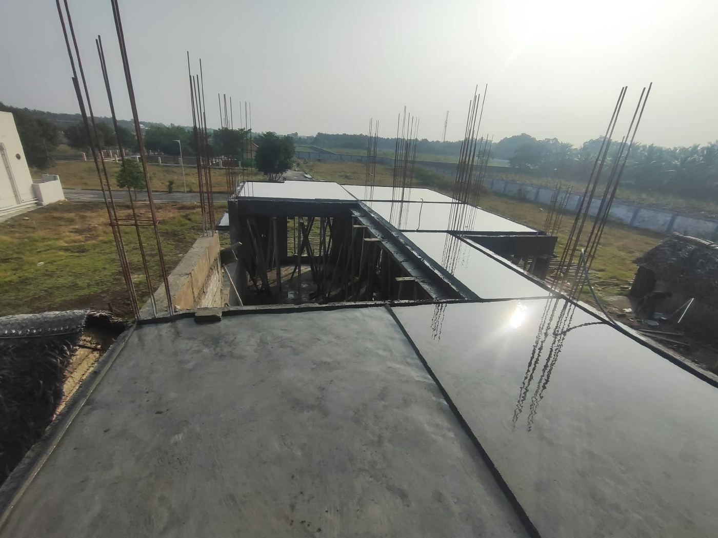Roof slab concrete pour, Coimbatore