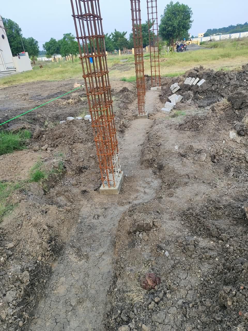 Column footing and trench alignment, Coimbatore